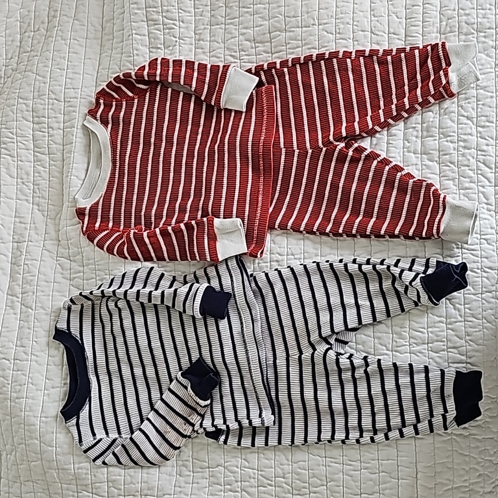Set of 2 Something Navy Pajamas